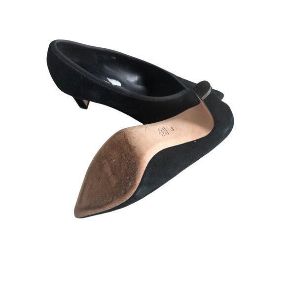 VANELI Womens Black Suede Pointed Heels Size 6 - Picture 7 of 8